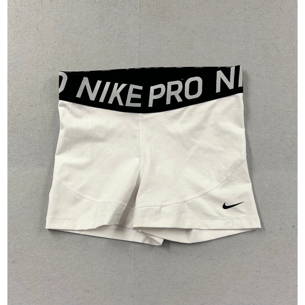 Nike Pro Women’s White Athletic Shorts Medium